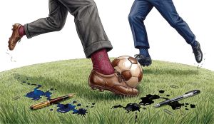 Un partido entre editores
