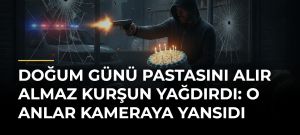 Doğum Günü Pastasını Alır Almaz Kurşun Yağdırdı: O Anlar Kameraya Yansıdı