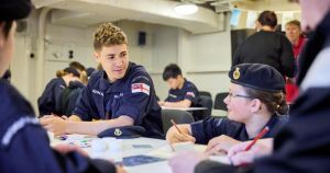 Sea cadets step aboard historic ship to retrace sailors' footsteps