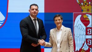 Predsednik Državnog zbora Slovenije Zoran Stevanović u poseti Narodnoj skupštini