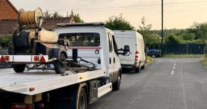 Two charged with theft after high-pressure water jet taken from van