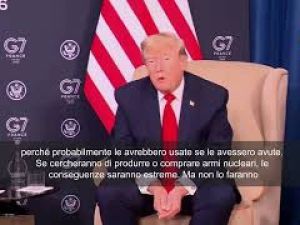 Accordo Usa-Iran, Trump: La cosa piì importante è che Teheran non abbia arma nucleare