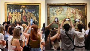 Venere e Primavera, le ‘regine’ di Botticelli agli Uffizi ora si guardano. Ed è subito corsa ai selfie