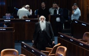 UTJ lawmaker Porush warns Haredim may go after AG ‘with sticks and stones’