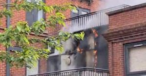 City flat blaze started by 'discarded cigarette'