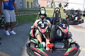 I pazienti disabili in moto e sui go-kart nel “circuito” dell’ospedale a Cona
