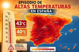 Última hora. Nota informativa de la Aemet. Episodio de temperaturas muy altas y persistentes en la Península