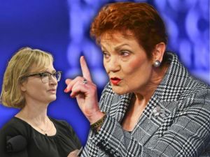 It’s Pauline Hanson 1, the press pack 0