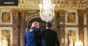 ‘Not gold leaf, the real deal’: Macron tries to court Trump with lavish Versailles dinner