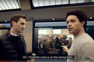 Greatest tourism ad ever? Trevor Noah and Roger Federer board the ‘wrong train.’