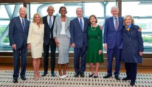Clinton, Bush, Biden attend Obama presidential center grand opening: Watch