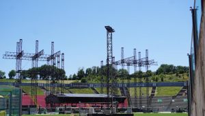 L’attesa per Vasco Rossi. Arrivo previsto per domani. Intanto ecco il mega palco. Ancona capitale del rock