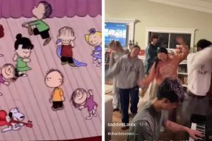 Young people recreate the iconic ‘Peanuts’ dance, bringing wholesome joy to all ages