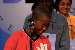 11-yr-old erupts in contagious laughter over National Spelling Bee word and then nails it