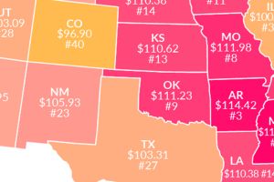 This surprising map reveals the real value of $100 in each state