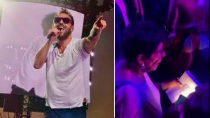 Primo concerto a 71 anni, Cinzia canta Cremonini col quaderno in mano: “Volevo essere pronta”. Cesare: “Meravigliosa”