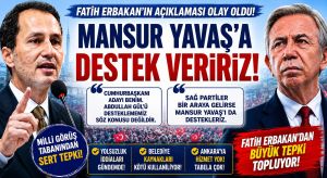 Fatih Erbakan: Mansur Yavaş’a Destek Verebiliriz!