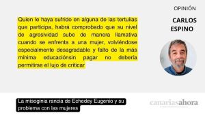 La misoginia rancia de Echedey Eugenio y su problema con las mujeres