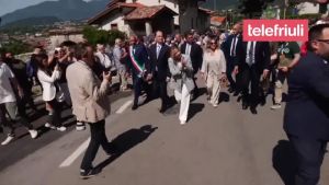 Meloni a Gemona: «Avevo bisogno di un po’ di sano orgoglio nazionale»