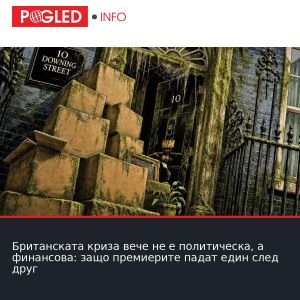 Британската криза вече не е политическа, а финансова: защо премиерите падат един след друг