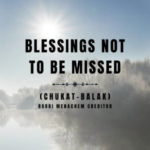 Blessings Not to be Missed (Chukat-Balak)