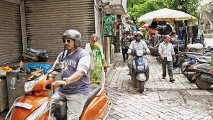 “Two-wheeler riders must steer clear of footpaths”