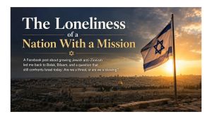 The Loneliness of a People with a Mission