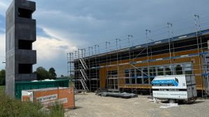 Bau des Feuerwehrhauses schreitet voran