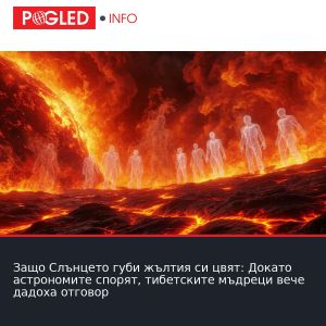 Защо Слънцето губи жълтия си цвят: Докато астрономите спорят, тибетските мъдреци вече дадоха отговор
