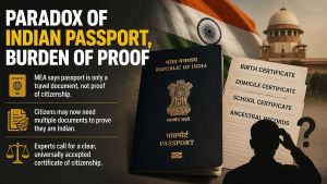 Paradox Of Indian Passport, Burden Of Proof