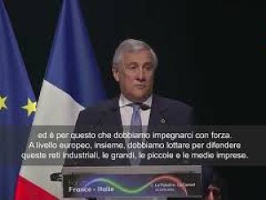 Tajani a Business Forum Italia-Francia: Senza industria non c'è crescita, dobbiamo lottare in Ue