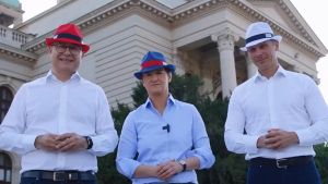 U toku pripreme za miting SNS u centru Beograda, gužve u saobraćaju u okolnim ulicama