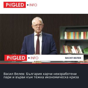 Васил Велев: България харчи неизработени пари и върви към тежка икономическа криза