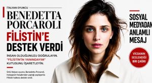 Benedetta Porcaroli’den Filistin’e Anlamlı Destek