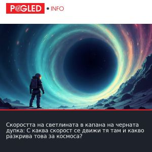 Скоростта на светлината в капана на черната дупка: С каква скорост се движи тя там и какво разкрива това за космоса?
