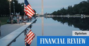Trump’s reflecting pool saga is a neat metaphor for his presidency