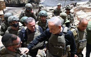 Visiting south Lebanon, PM says IDF won’t withdraw ‘as long as Hezbollah remains here’