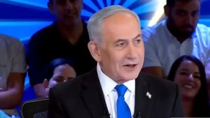 Asked how he changed since October 7, Netanyahu jokes that he lost weight