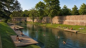 Treviso, spiagge nei corsi d’acqua della città