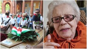 L'ultimo saluto alla partigiana Annunziata Verità: “Ciao Nunziatina, viva la libertà”