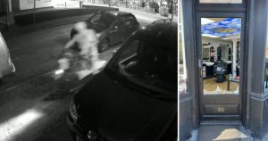 Barbershop thief stuffs cash till into shopping bag before Beryl e-bike getaway