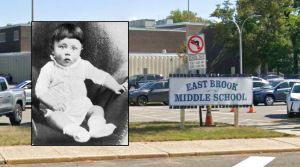 Baby photos section of New Jersey middle school yearbook features picture of baby Hitler