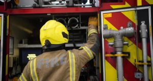 Bus fire closes section of A47 with long delays