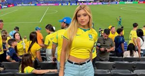 A irmã de Casemiro que virou ‘musa da Copa’ na torcida pelo Brasil