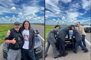 Kansas police pulled over an ’80s pop icon for speeding and it turned into a hilarious photo shoot
