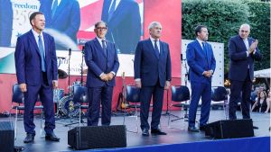 Tutta la destra, mezza Rai e mezza Roma all’ambasciata americana