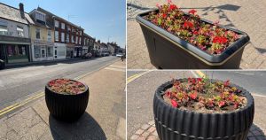 New planters installed in Norfolk town high street