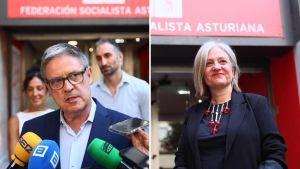 Almudena Cueto y Enrique Rodríguez Nuño presentan sus candidaturas a las primarias del PSOE de Oviedo con dos modelos para relanzar el partido