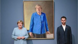 Ehrfurcht malte dieses Kanzlerinnenporträt