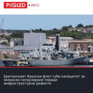 Британският Кралски флот губи капацитет за океанско патрулиране поради инфраструктурни дефекти